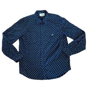 Denim & Supply Ralph Lauren Shirt Navy Blue Floral Long Sleeve Shirt XL